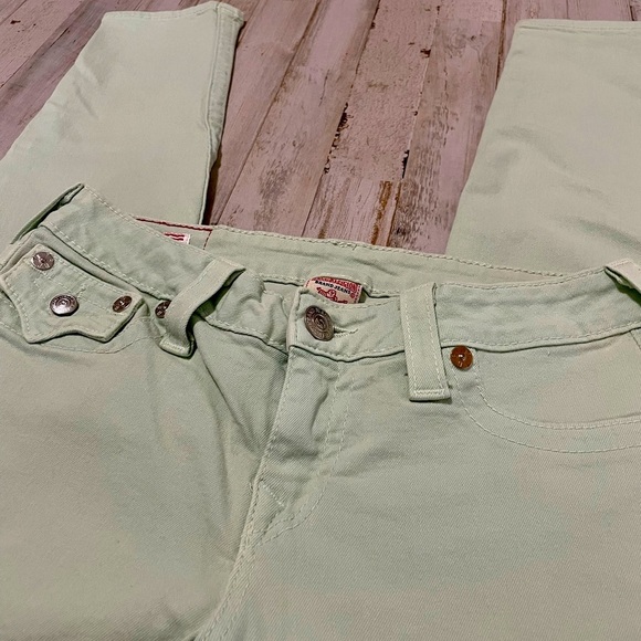 True Religion Serena Skinny Jeans Size 28 Mint - Picture 2 of 11